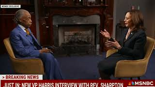 Kamala Harris brings out her latest word salad with well known Tax Cheat Reverend Al Sharpton Are m [upl. by Esinel]