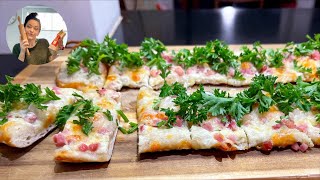 Schnelles Rezept für überbackene Laugenstangen  100 Mal besser als Pizza [upl. by Ellenor]