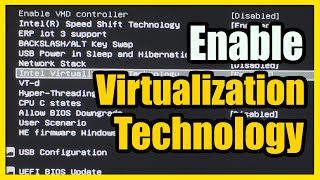 How to Enable Intel Virtualization Technology in Windows 10 or 11 Bios Menu Mobile Gaming PC [upl. by Anez]