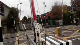 Sandymount Level Crossing Sandymount Station Dublin 30102017 Part 1 [upl. by Ahcsas489]