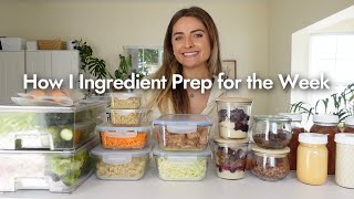 How to Ingredient Prep a Week of Healthy Recipes Salads Sushi Bowls Granola Parfait plant based [upl. by Oam]