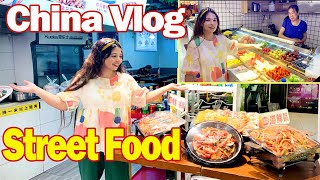 1st time trying Chinese street food in Wuhan China 🇨🇳  lifeinchina chinavlogs soniafaheem [upl. by Westphal]