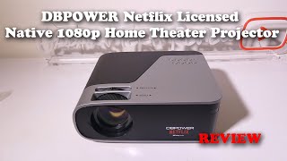 DBPOWER G01 Netflix Licensed Native 1080p Home Theater Projector REVIEW [upl. by Nylkaj]