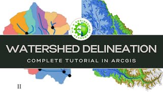 Watershed delineation in ArcGIS  watershed delineation complete tutorial [upl. by Erminna]