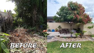 Before and After Garden Makeovers DIY Budget Friendly Backyard Garden Makeover Weed Free Garden [upl. by Akienom]