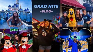 GRAD NITE VLOG disney disneyland graduation highschool [upl. by Teador190]