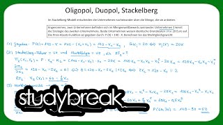 Oligopol Duopol Stackelberg  MikroÃ¶konomie [upl. by Leodora]