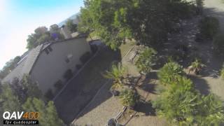 Backyard racing part 2 with qav400 quadcopter fpv [upl. by Dduj]