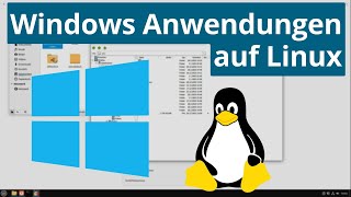 Windows Programme auf Linux ausführen  Tutorial mit Bottles Wine [upl. by Nalim]