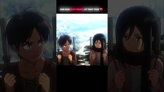 MIKASA amp EREN 😢 AMVshe was just broke at that time 💔attackontitan anime shorts viral [upl. by Desireah246]