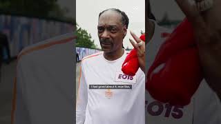 🔥 Snoop Dogg on the day he carries the Olympic flame [upl. by Talbott]