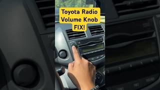 Toyota Radio Volume knob quick and easy fix Try this first shorts toyota toyotaradio [upl. by Phonsa]