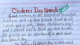 childrens day speech  speech childrens day youtube education instagram treding english [upl. by Esinert]