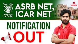 ASRB NETICAR NET 2024 NOTIFICATION OUT  ICAR NET 2024  ASRB NET 2024  By Krashna Sir [upl. by Nallac]