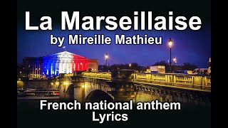 National Anthem of France La Marseillaise Lyrics [upl. by Hoffert]