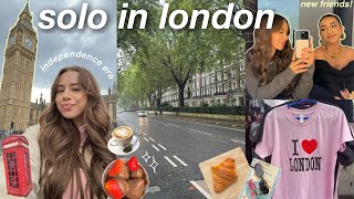 SOLO TRAVELING IN LONDON  exploring neighbourhoods coffee shops sight seeing markets etc ੈ✩‧₊˚ [upl. by Terrye]