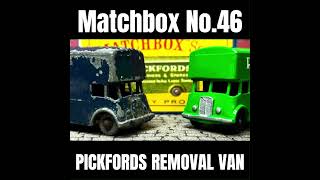 Matchbox No46 Pickfords Van Resto Reveal automobile truck matchbox restoration [upl. by Erolyat]