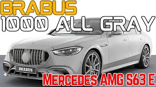 BRABUS 1000 All Gray A Supercar Experience with the Mercedes AMG S63 E Performance [upl. by Farman]