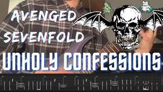 Avenged Sevenfold  Unholy Confessions FULL Guitar Cover  TABS [upl. by Margi]