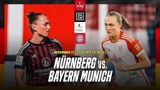 Nürnberg vs Bayern Munich  Frauen Bundesliga 202324 Matchday 10 [upl. by Criswell183]