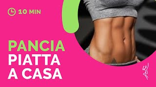 Allenamento a casa ADDOMINALI DONNA 10 minuti [upl. by Niela92]