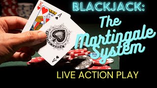 How to win and beat Blackjack The Martingale System explained with live play [upl. by Dorn564]