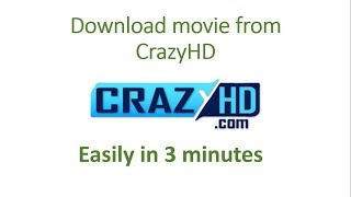 How to download movie from crazyhd  Lets Learn [upl. by Atilrak]