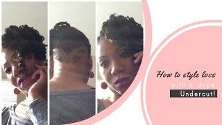 Women Undercut hairstyles Styling locs with an undercut ep 3 [upl. by Alek]