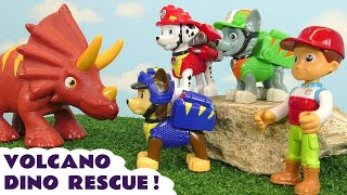 Pups save Dinosaurs from erupting Volcano [upl. by Claudine]