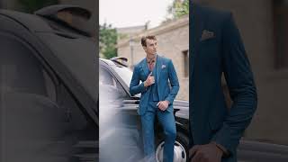 TheSuitingDiaries  Egyptian Blue Threepiece Suit  Only Vimal [upl. by Ahsaten121]