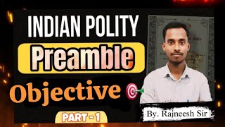 preamble mcq part 1by Rajneesh sir for Ntpc and bihar siindianpolity indianpolitymcqs [upl. by Rotce]