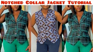 How to sew a Notched Collar Jacket [upl. by Akenn160]