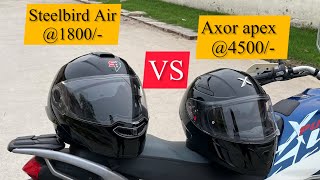 Best helmet for you  steelbird Air vs Axor Apex  price  features [upl. by Tiler885]