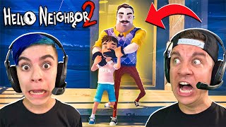 WE BEAT HELLO NEIGHBOR 2 Crazy Ending we are in the game [upl. by Nnylatsirk]