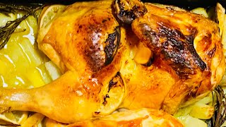 Pollo al forno con patate Baked chicken with potatoes [upl. by Attennyl]