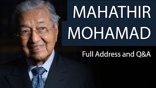 Tun Dr Mahathir Bin Mohamad Former Malaysian Prime Minister  Full Address and QampA  Oxford Union [upl. by Lemar]