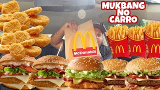 PROVANDO LANCHES DO MCDONALDS NO CARRO  MUKBANG NO CARRO  LUCAS ASMR [upl. by Margery555]