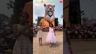 Aag 🔥 lage Basti me jungle hai durgapuja2024 dance djremix kidsvideo indiandj [upl. by Macdonell]