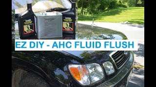 HowTo AHC Suspension Fluid Flush Lexus Lx470  Toyota Land Cruiser UJZ100 [upl. by Eadwine]