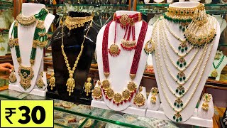 Charminar Jewellery Only ₹30 New Designs Wholesale Price Ladbazar Market Hyderabad [upl. by Zerat]