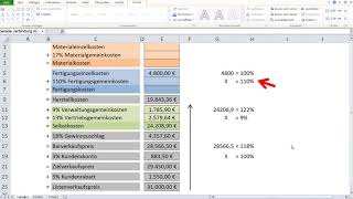 Differenzkalkulation Zuschlagskalkulation Industriekaufleute Aufgabe 1 [upl. by Asilrak]