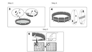 Bestway Above Ground Swimming Pool Setup amp Safety Instructions POWER STEEL STEEL PRO MAX [upl. by Malaspina447]