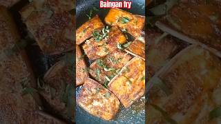 Baingan fry recipe 😋 [upl. by Einiffit]