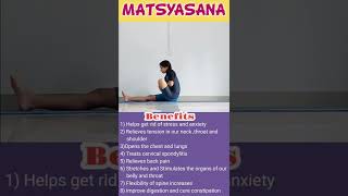 MATSYASANA  Fish pose  Benefits 2022 ytshorts shorts youtubeshorts [upl. by Llednov274]