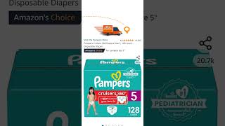 Pampers Cruisers 360 Diapers Size 5 128 count  Disposable Diapers discount discountcoupon [upl. by Jocelin]