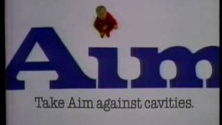 Aim Toothpaste Commercial 1988 [upl. by Sudnor]