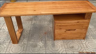 How to Build a Modern Computer Desk DIY Tutorial for Beginners [upl. by Nevaj979]