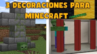 👷 Decoraciones para Minecraft Bedrock [upl. by Mafalda]