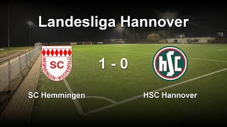 Highlights Landesliga  19112023  SC Hemmingen  HSC Hannover [upl. by Neelhtac586]