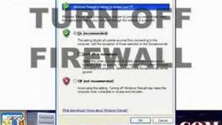 How to Turn Off Windows XP Firewall [upl. by Euphemiah]